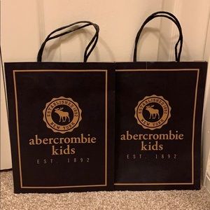 Abercrombie kids shopping bags